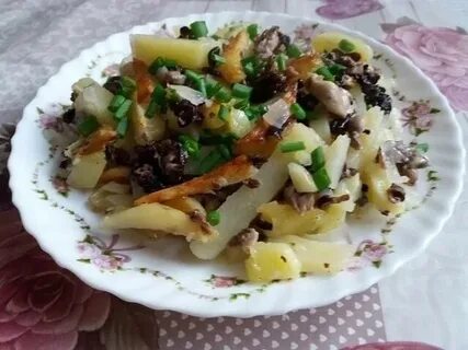 Сморчки с картошкой