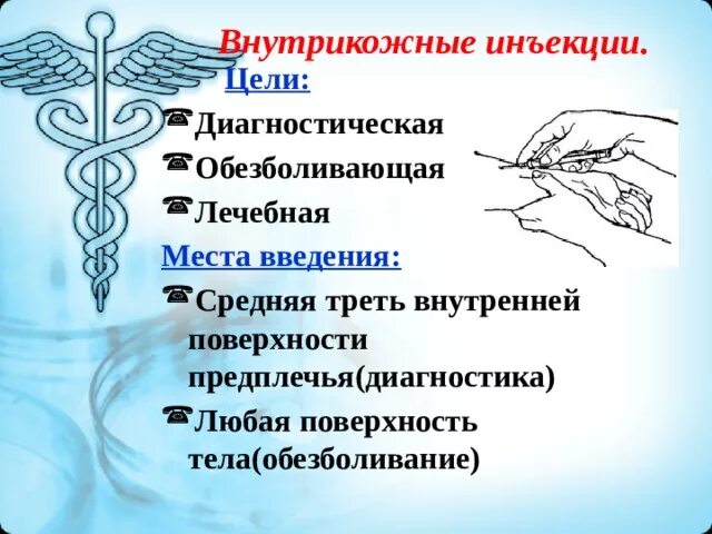 Внутрикожная инъекция алгоритм угол. Схема выполнения внутрикожной инъекции. Внутрикожная инъекция места введения. Техника выполнения внутрикожной инъекции.