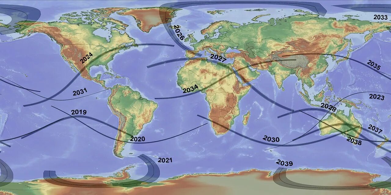 Карта солнечного затмения 8 апреля 2024. Полоса полного солнечного затмения. Карта солнечного затмения. Траектория солнечного затмения. Полоса полного солнечного затмения на карте.