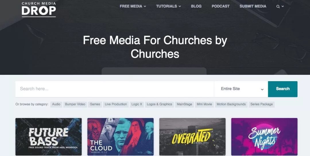 Drop media. Drop media