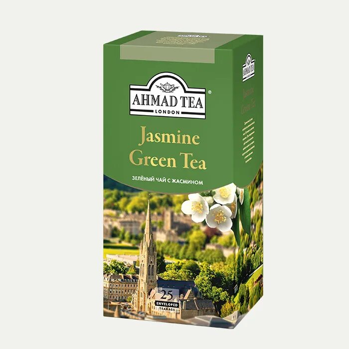 Где купить зеленый чай. Ахмад Теа чай зелёный 25 пак 50г. Чай Ahmad Tea зелёный с жасмином 25пак. Чай Ахмад зеленый с жасмином 25 пак. Чай Ahmad Tea Jasmine Green Tea зеленый байховый мелкий с жасмином, 2г х 100шт.