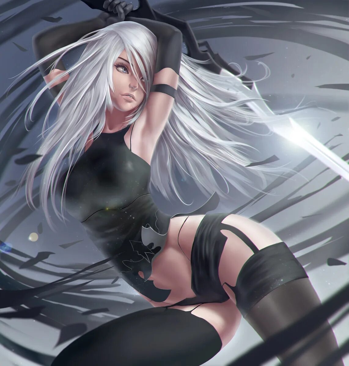 2b automata 18. А2 ниер автомата. NIER Automata b2 +18 арт b2. Йорха-a2. 2в из NIER Automata.