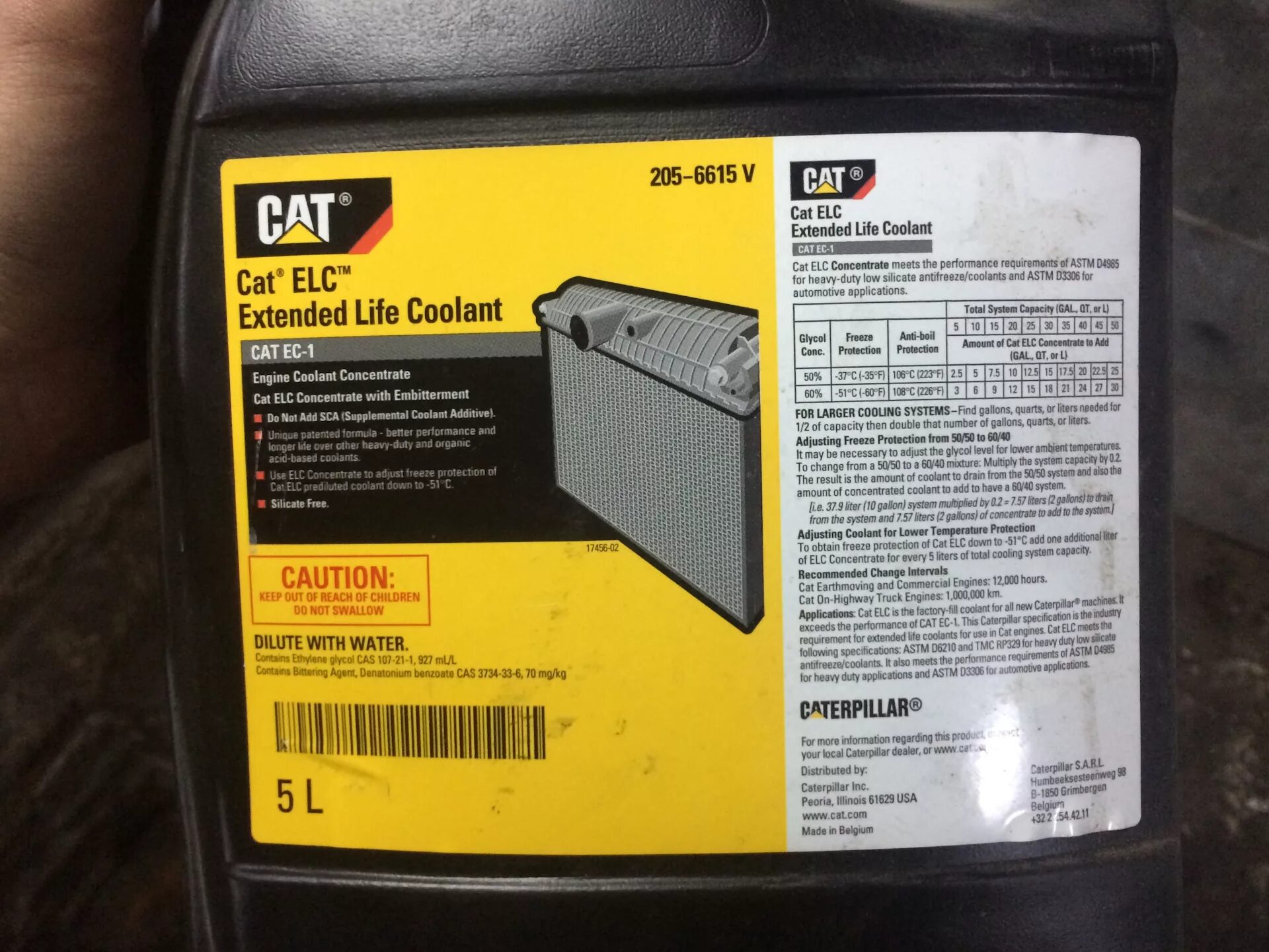 Антифриз Caterpillar ELC 2056613. Антифриз Caterpillar Extended Life Coolant. Антифриз, Cat ELC Extended Life Coolant, 20л,. Антифриз Cat ELC 50/50.