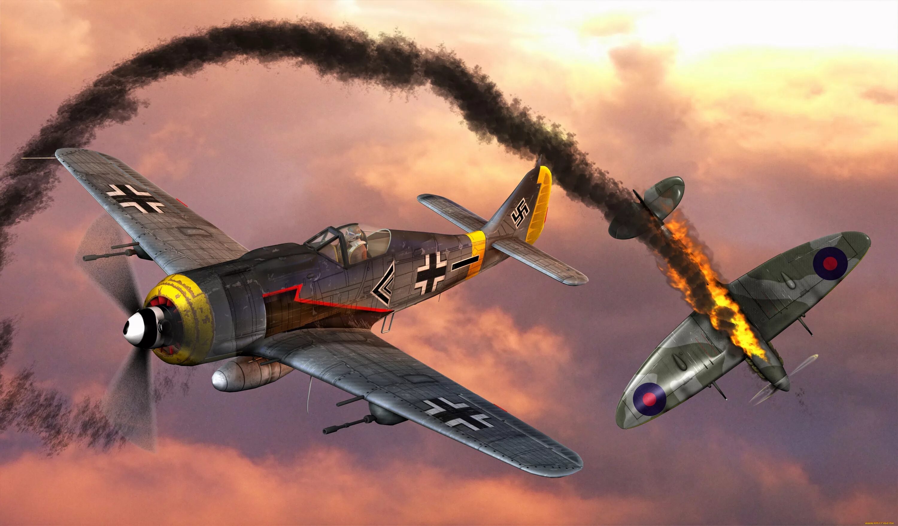 летающие бои.