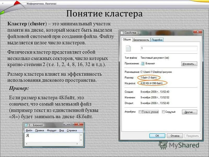 Как изменить размер файла презентации. Размер кластера на диске. Кластеры NTFS. Кластер жесткого диска. Размеры кластеров в файловых системах.