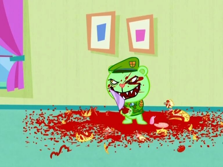 Happy tree friends 2016. Хэппи три френдс Флиппи. Хэппи 3 френдс Флиппи.