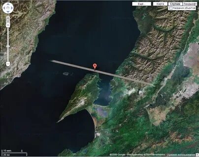 Карта байкала спутник
