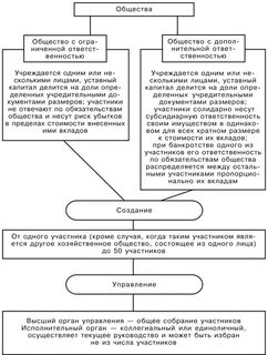 Хозяйственные общества виды особенности