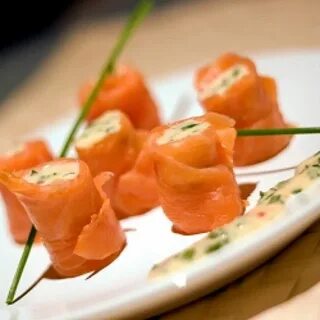 Семга с творожным сыром
