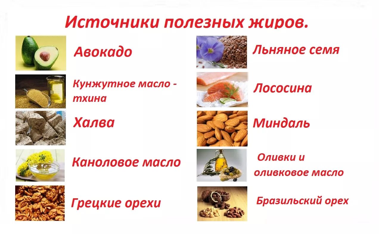 Больше всего жира содержат