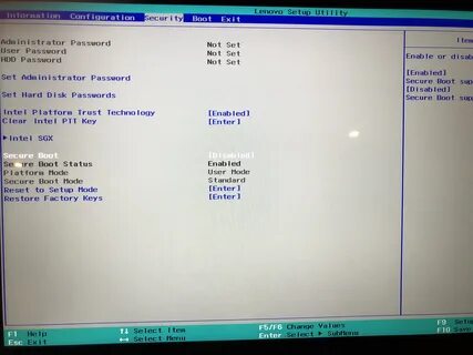 Lenovo bios boot