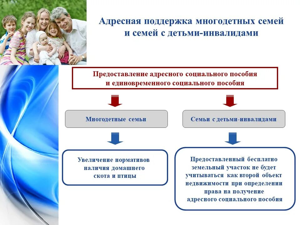 Органы социальной защиты многодетных семей. Адресная социальная поддержка. адресной направленности социальной помощи.. виды оказания социальной помощи семье. социальная поддержка это определение.