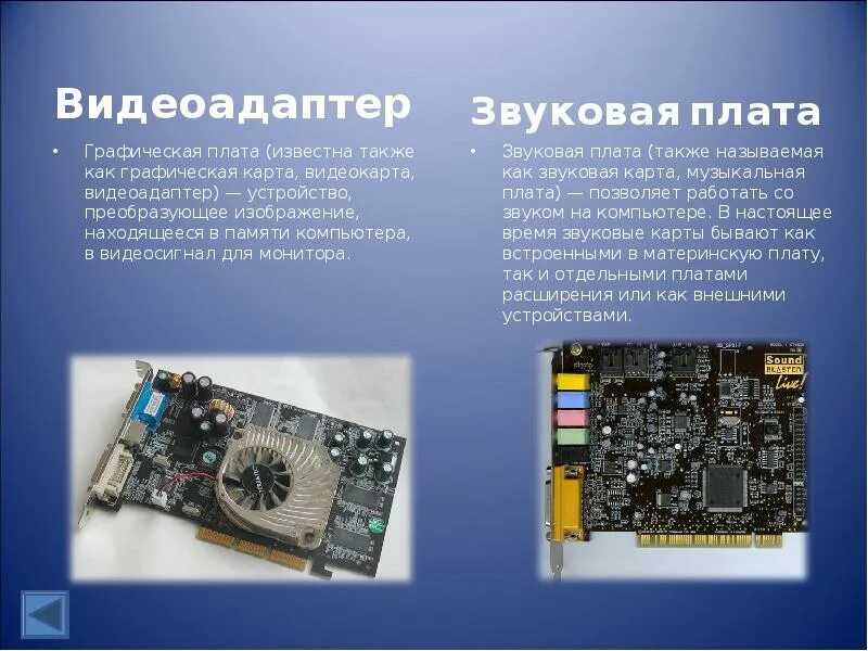 Видеоадаптер проблемы. Видеокарта и звуковая карта. видеоадаптер презентация. видеокарта для презентации. видеокарта предназначена для.