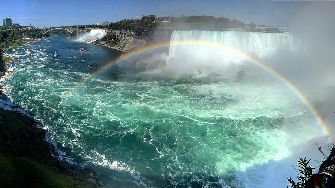 Ниагарский водопад Радуга. Ниагарский водопад Канада. Водопад Ниагара с радугой. Ниагарский водопад лето. Красивое видео воды