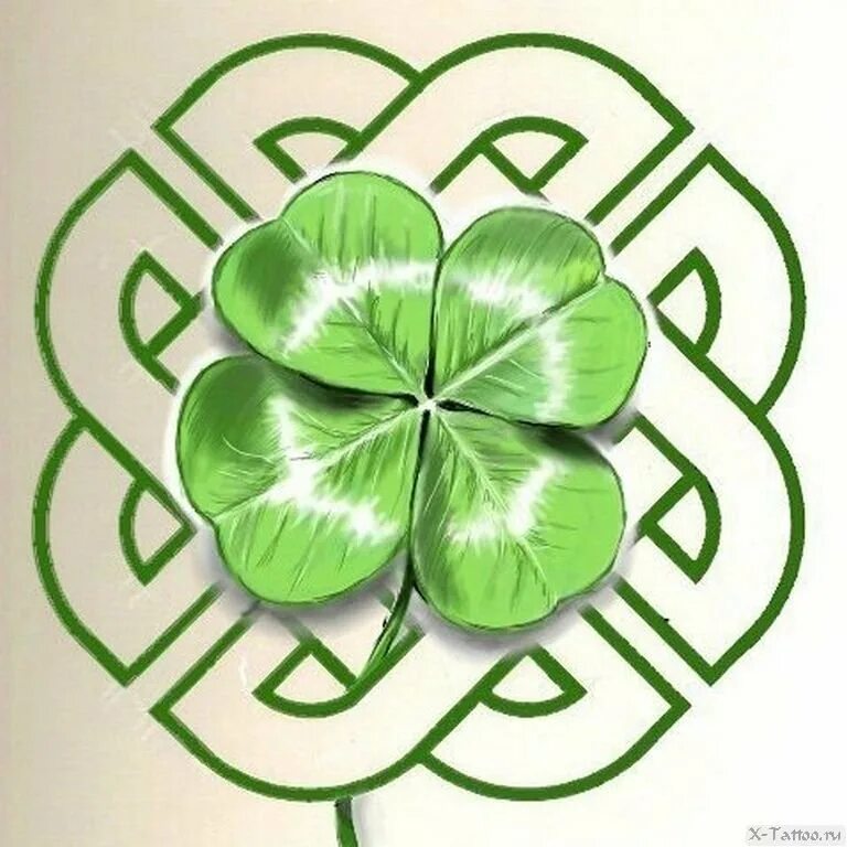 Четырёхлистный Клевер символ. Четырёхлистный Клевер символ удачи. Клевер 4х листник. Кельтский талисман четырехлистный Клевер.