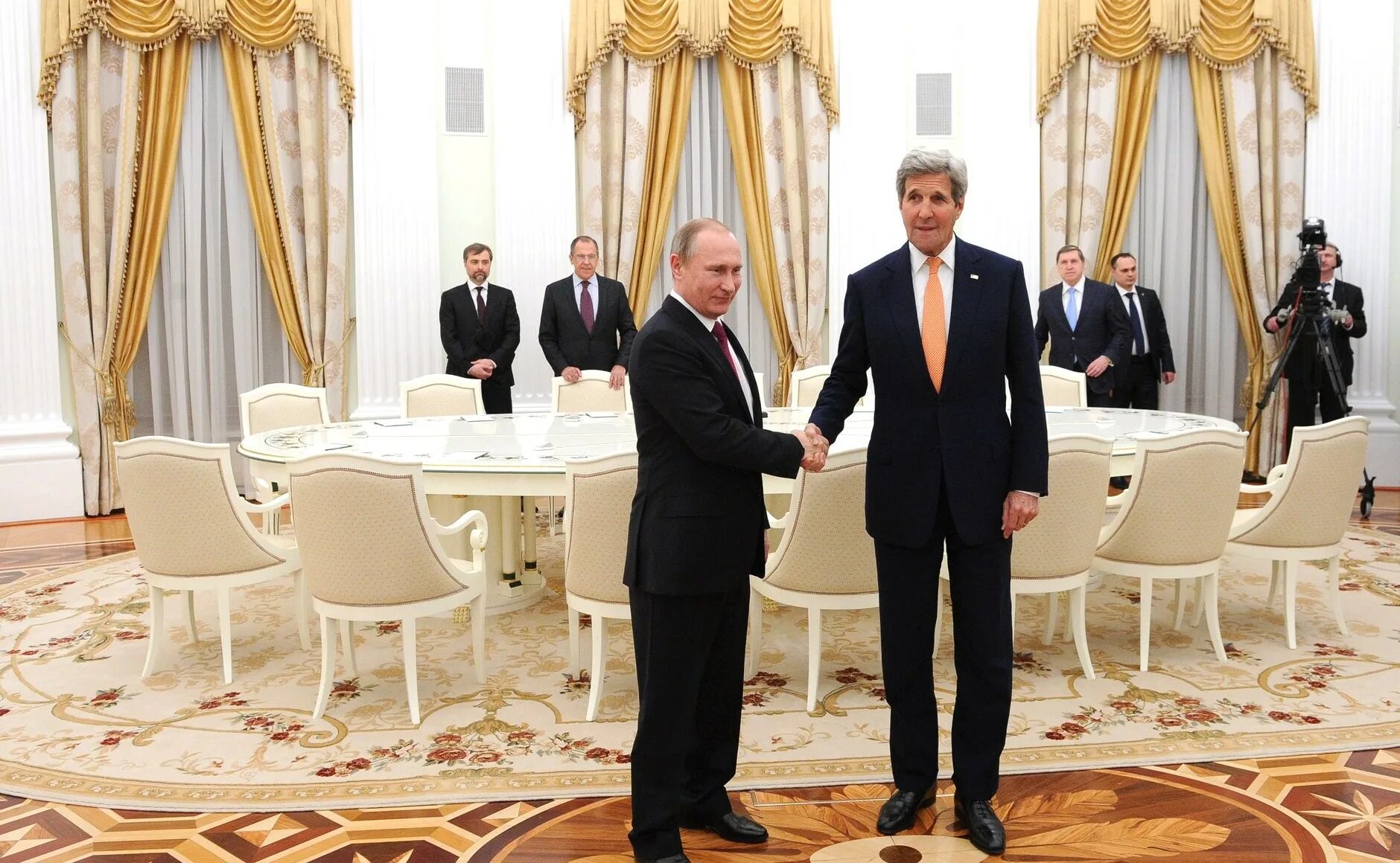 Президентский прием. Джон Керри в Кремле. Встреча президентов. Прием у президента.