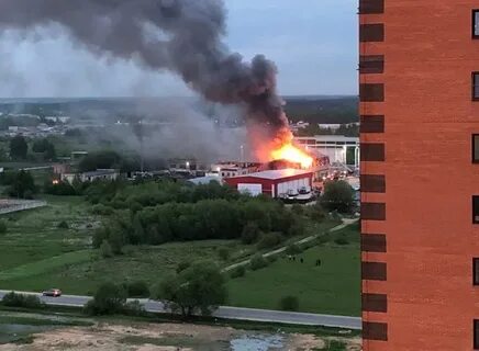 Пожар в районе пролетарска