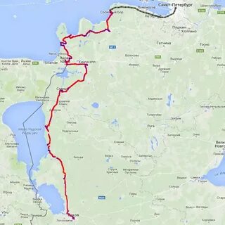 Маршрут спб сланцы