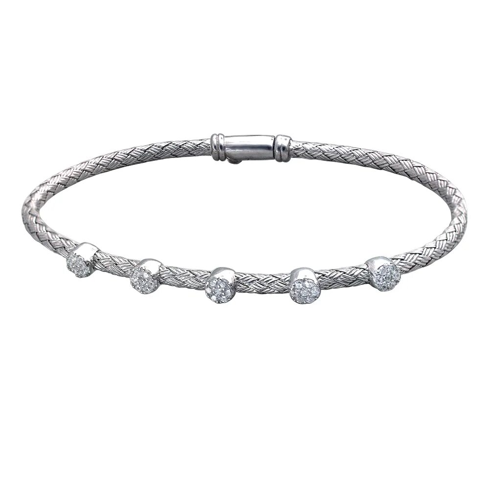 браслеты жесткие фианиты