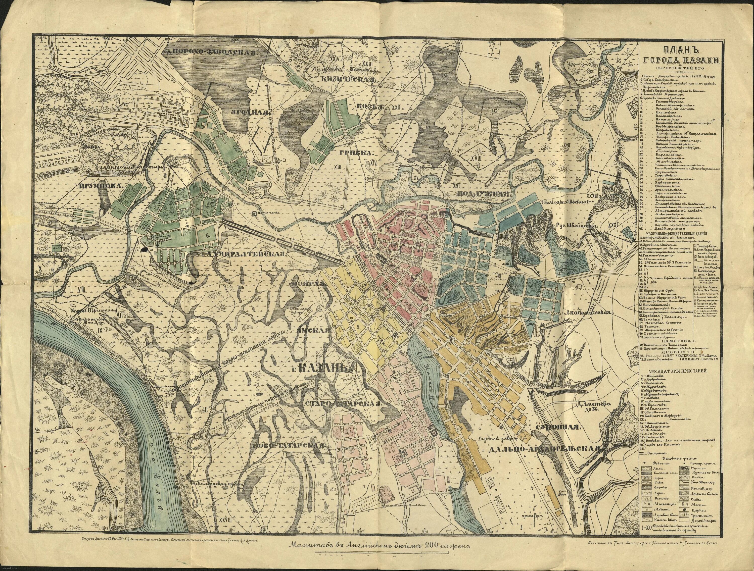 Карта окрестностей города. Древняя карта Казани. Карта Казани 19 век. Древняя карта города Казань. План города Казань 19 век.