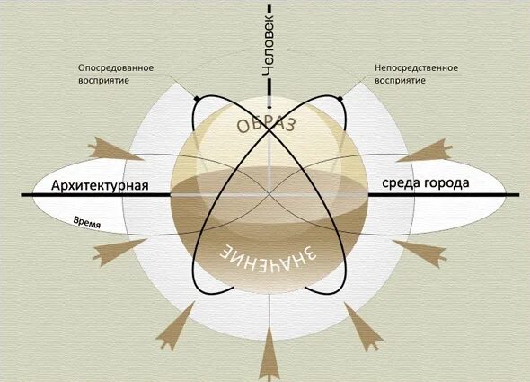 Восприятие города. Схема восприятия пространства. Восприятие архитектуры человеком. Схемы визуального восприятия. Формирование архитектурной среды.