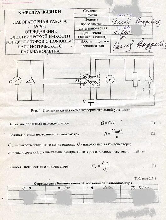 Лабораторная работа 14 по физике. Лабораторная работа 2.8 определение емкости конденсатора. Лабораторная 5 измерение емкости конденсатора. Схема установки баллистического гальванометра. Измерение емкости конденсатора лабораторная работа.