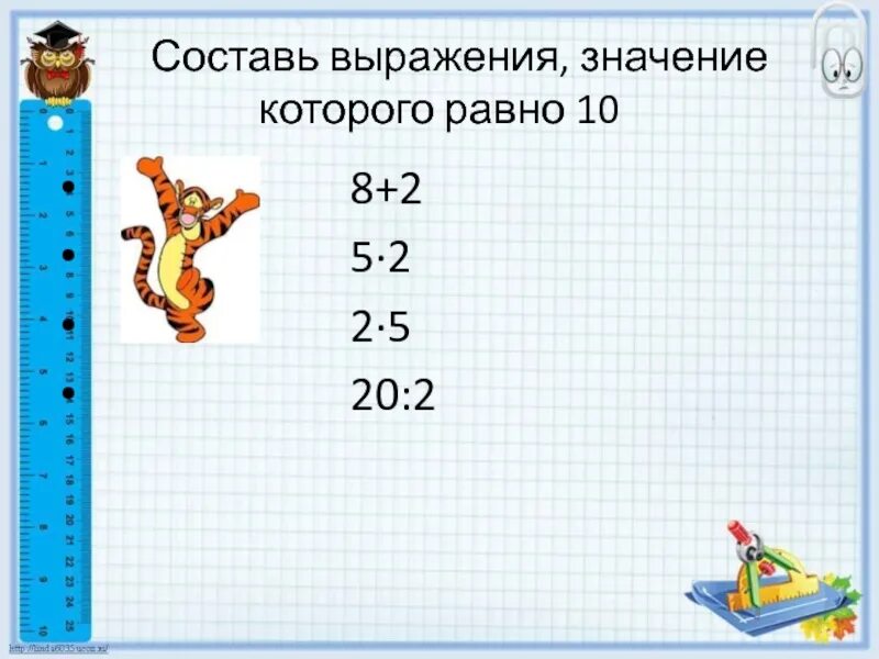 Укажи выражение которое равно 2. Придумай выражение. придумать выражения ,значения которых равны 8.0.1.20. составь 2 выражения значений которых равно 20. придумайте выражение значение которого равно 8.