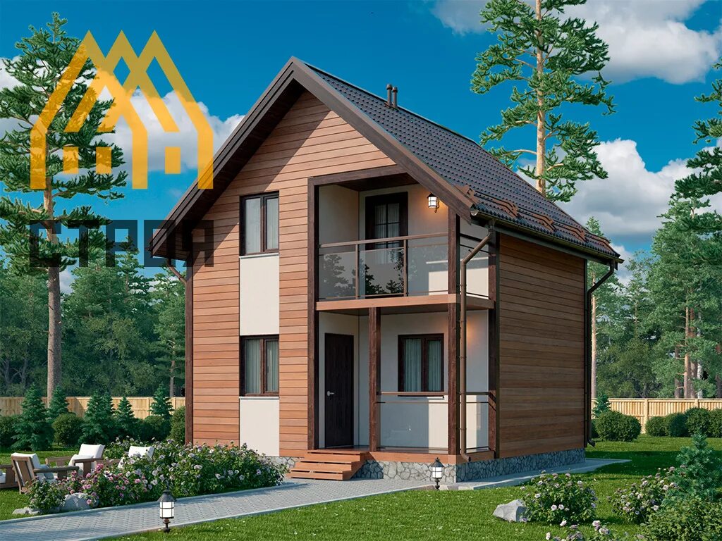 Проекты каркасных домов для круглогодичного двухэтажные Стольный, cottage settlement, Moscow, Voronovskoye Settlement, Village of Nikols