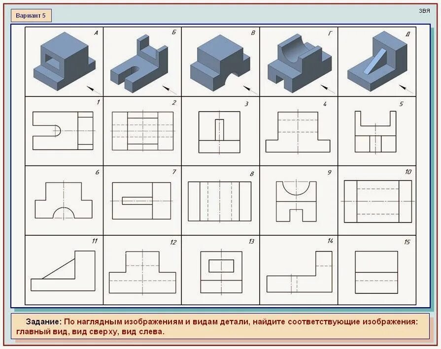 На рисунке 87 а даны наглядное изображение. Фигура по черчению вид сверху сбоку. Черчение 8 класс опора вид сверху,сбоку,главный. Черчение детали сбоку, сверху, 9 класс.