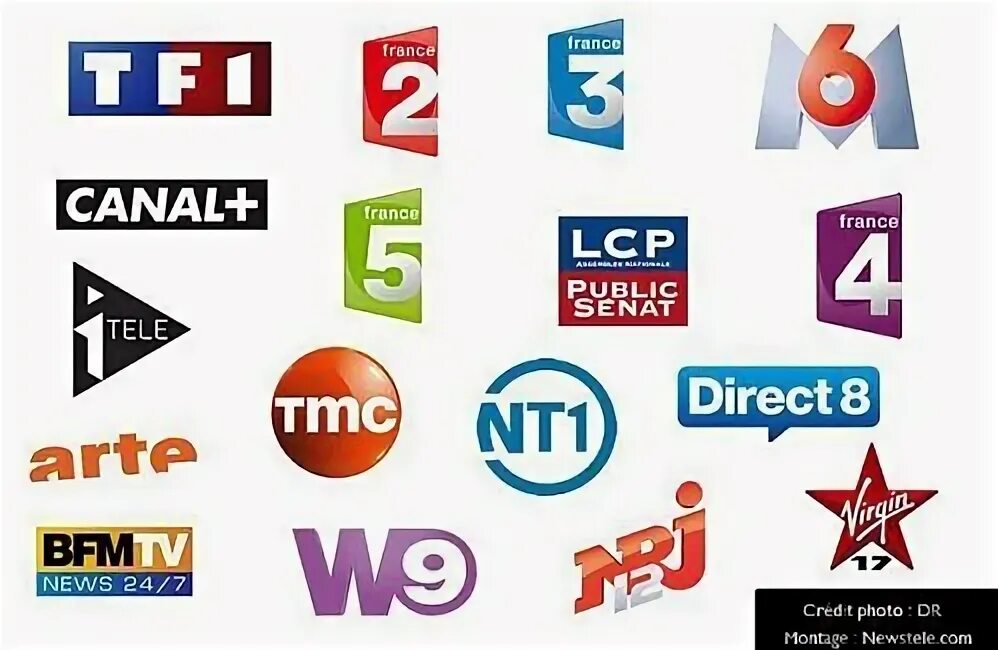 French tv channels. France 1 TV. Chaine de Television francaise. Font TV channels. При участии France Televisions.