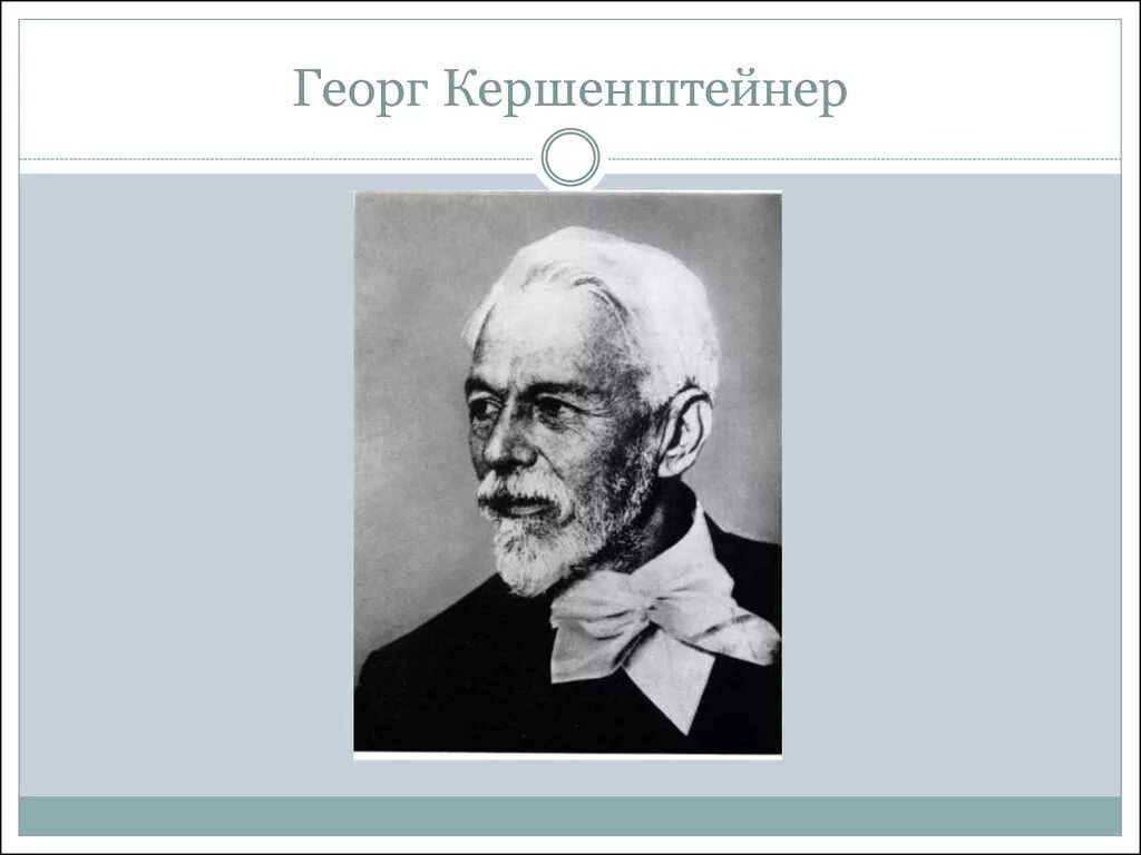 Трудовая школа георга кершенштейнера. Георг михаэль кершенштейнер. Георг кершенштейнер трудовое воспитание. Георг кершенштейнер педагогические идеи. Трудовая школа георга кершенштейнера.