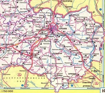 Табаевка харьковская карта