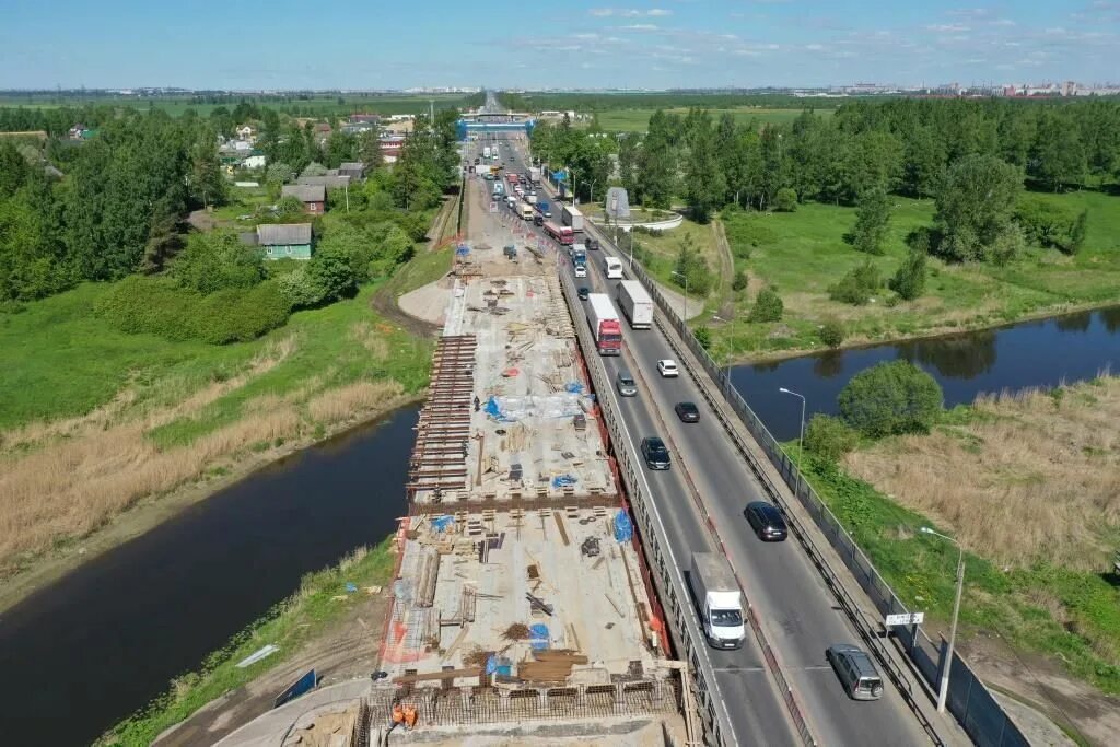 Мост на м 7. Трасса м-10 Россия. Мост через Ижору в ям Ижоре. Развязка на м10 ям Ижора. Тосно мост.