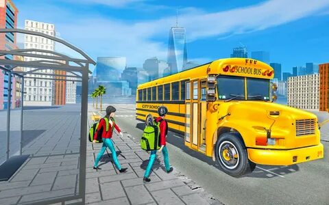 City bus driving