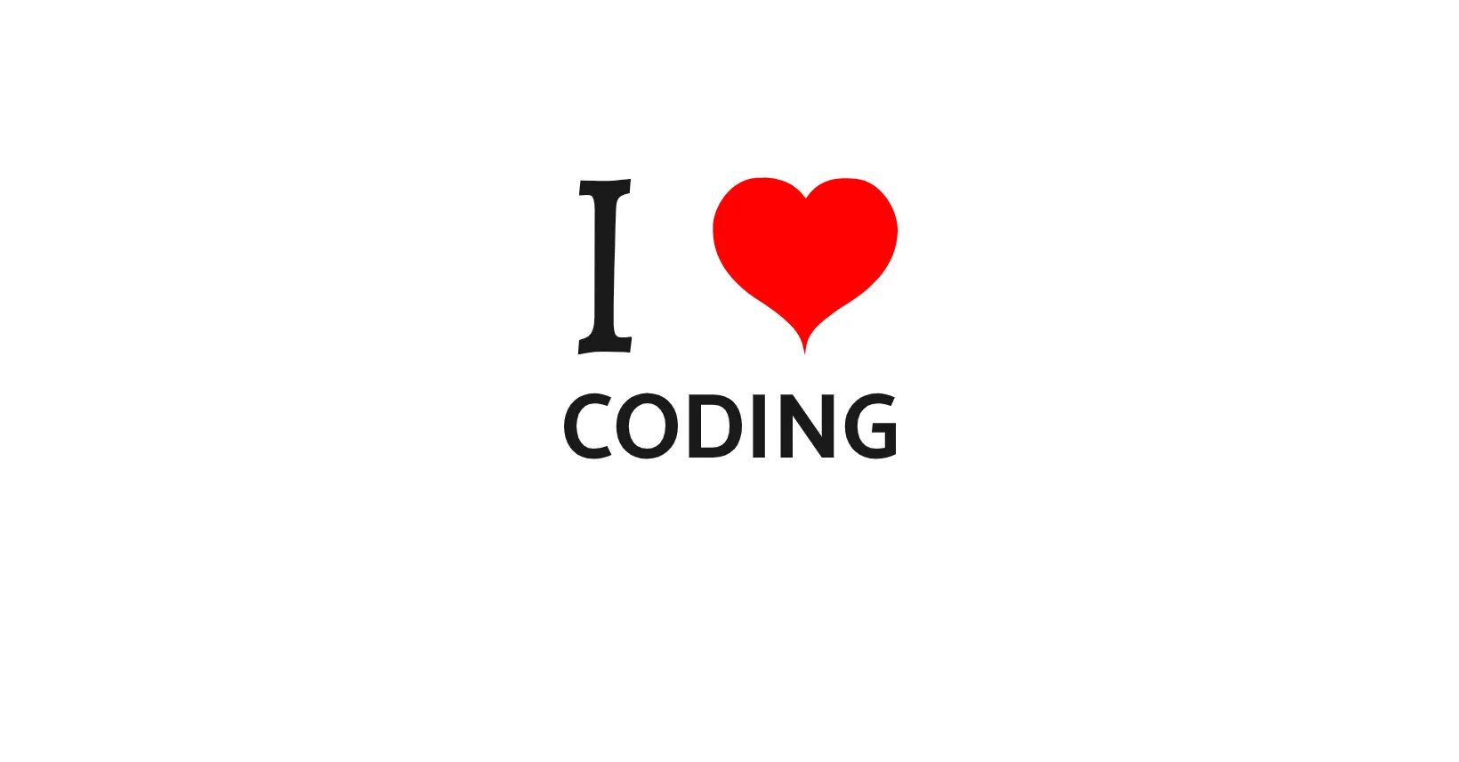 I Love coding. I Love code. I Love .ai.