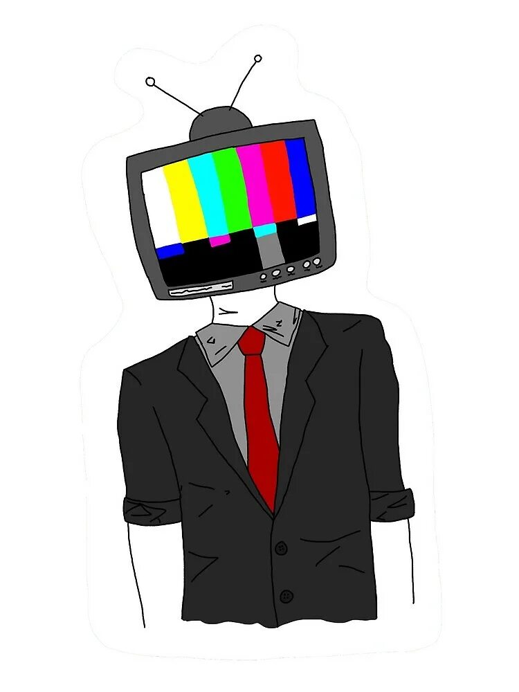 Аватарка тв. Телевизор вместо головы. Человек с головой телевизора. Человек с телевизором за мсет о головы. Персонажи с телевизором вместо головы.