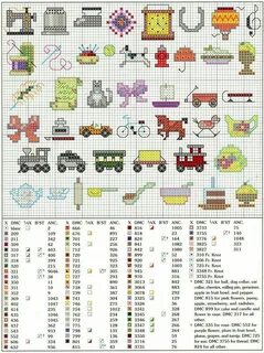 Вышивка схемы маленькие картинки