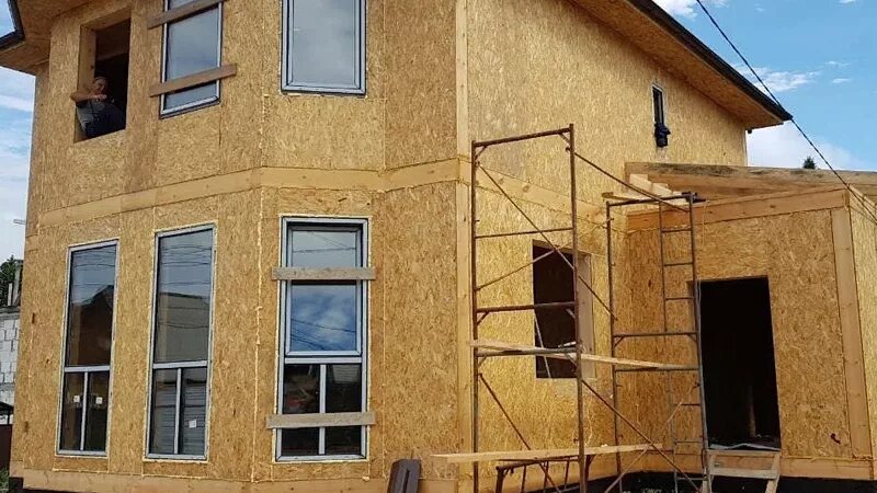 Бюджетный фасад из ОСП под фахверк: своими руками FORUMHOUSE Дзен