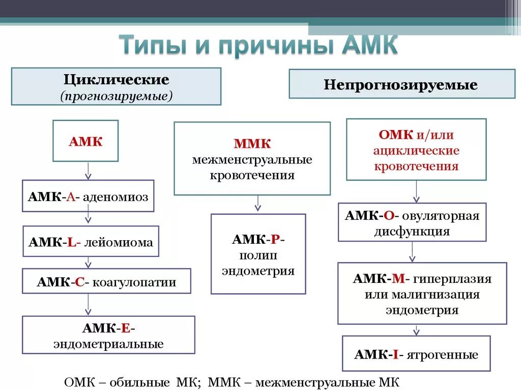 АМК классификация гинекология. Аномальные маточные кровотечения классификация. Аномальное маточное кровотечение АМК. Аномальные маточные кровотечения причины.