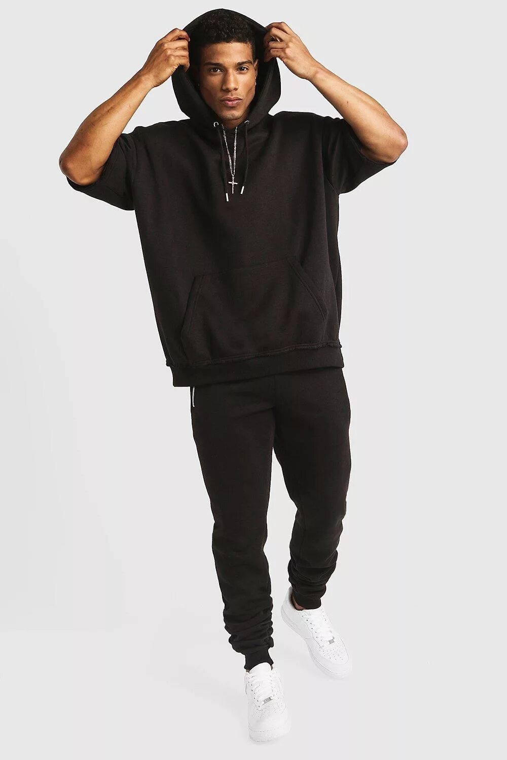 спортивный костюм с худи асос. худи адидас и джоггеры черный. спортивный костюм адидас оверсайз мужской. черные худи 2021 найк. черный костюм худи.