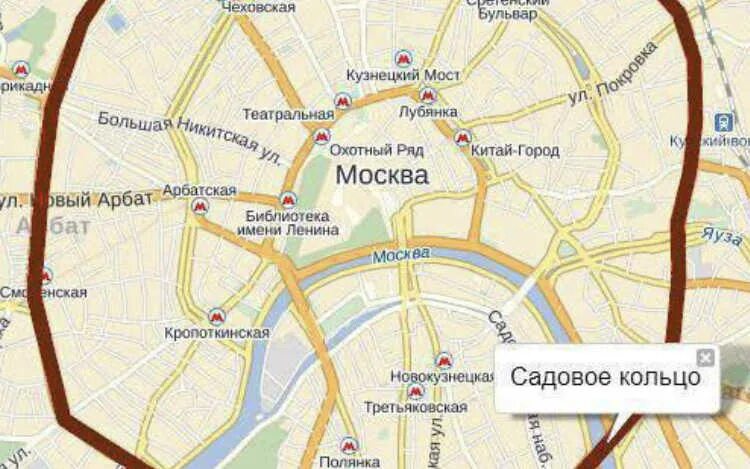 Садовое кольцо на карте Москвы. Кольца Москвы садовое кольцо. Москва в пределах садового кольца. Протяженность садового кольца в Москве.