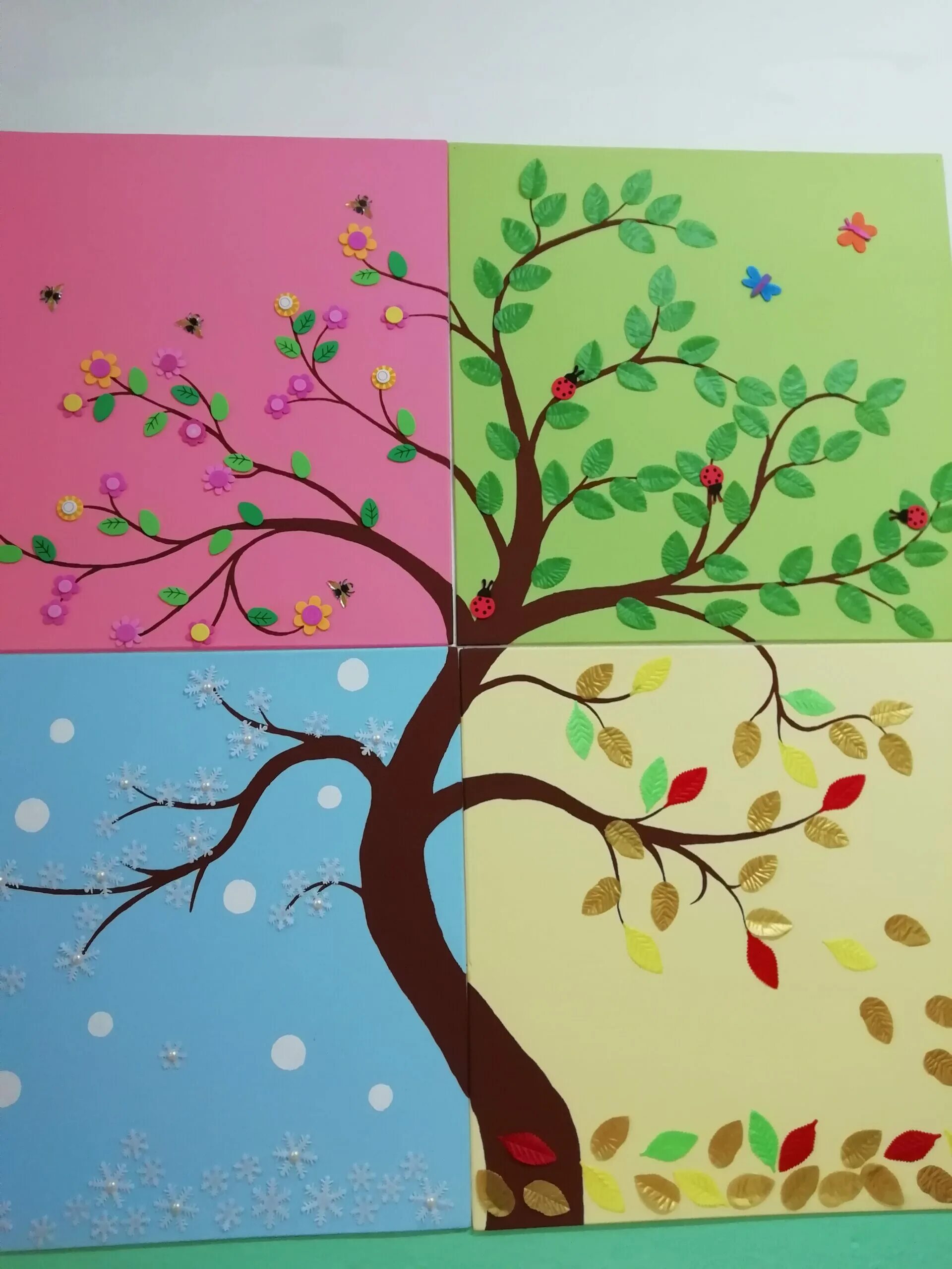 Бумажное дерево. Дерево с бумажными листьями. Аппликация на тему деревья. Сделай аппликацию деревьев. Необычная аппликация.