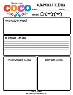 Coco Question Worksheet Printable Printable Worksheets and A