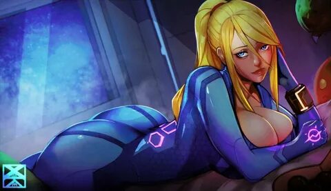 Rule 34 Metroid , Samus Aran , Zero Suit Samus , Xuuikie , 1Girls , Ass Scr...