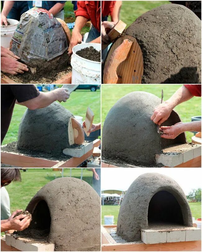Куда деть глину. Глинобитная уличная печь. Глиняная печь для сада. Из глины на даче. Печь из камней и глины.