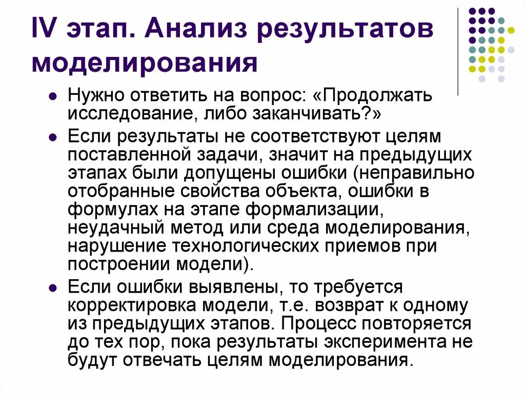 Этапы компьютерного моделирования презентация. Анализ результатов моделирования. анализ результатов компьютерного моделирования. исследование модели и анализ результата моделирования. почему обязательно необходим этап анализ результатов?.