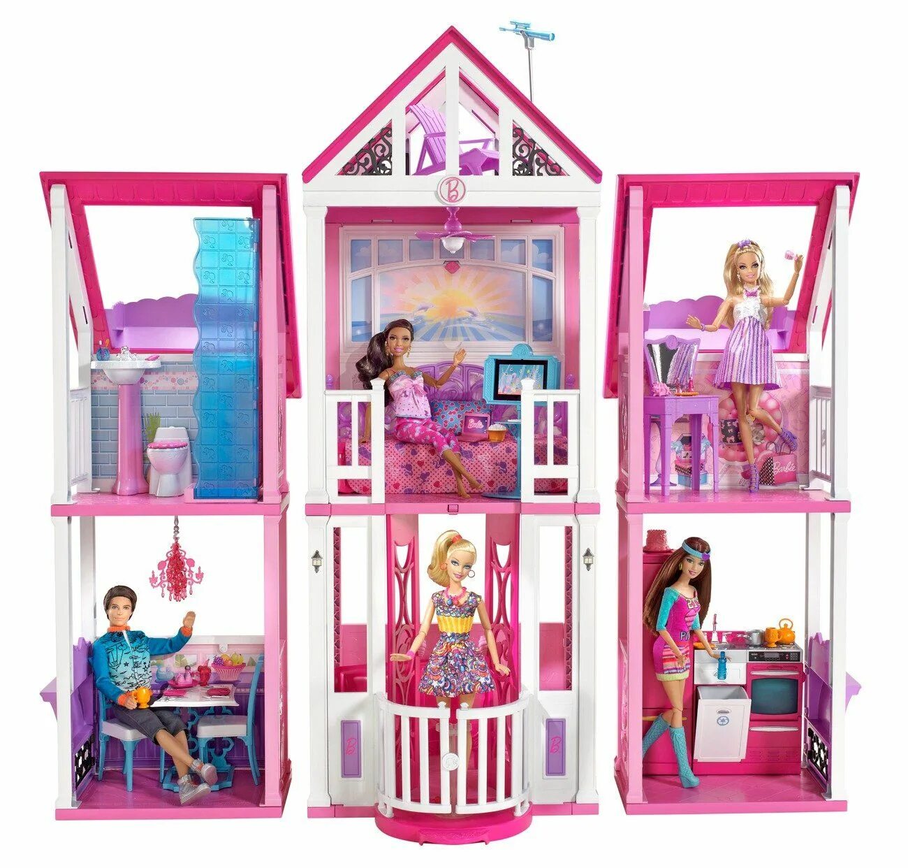 Дом Барби Дрим Хаус. Кукольный дом Barbie Dream House Барби "дом мечты". Домик для кукол Барби Дрим Хаус. Игровой набор дом мечты Барби Malibu (Barbie Dreamhouse.