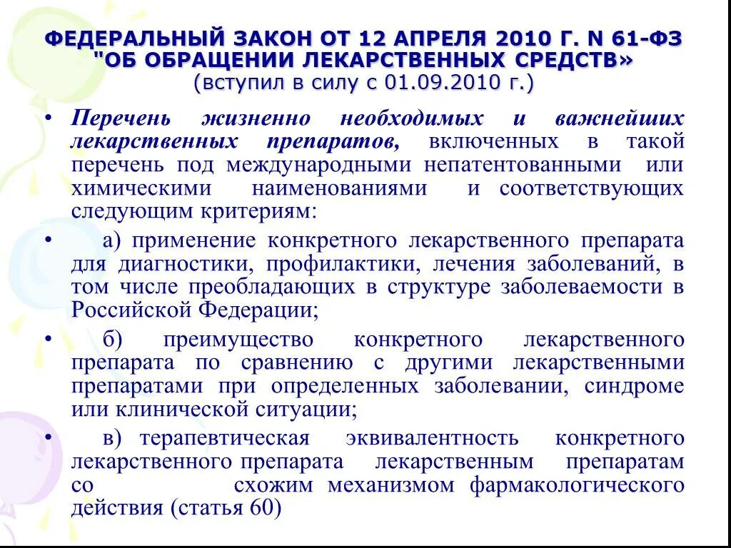 Фз 61 с изменениями на 2023 год. ФЗ-61 об обращении. ФЗ-61 от 12.04.2010 об обращении лекарственных средств. Международное непатентованное Наименование ФЗ 61. ФЗ-61 об обращении лекарственных средств кратко.