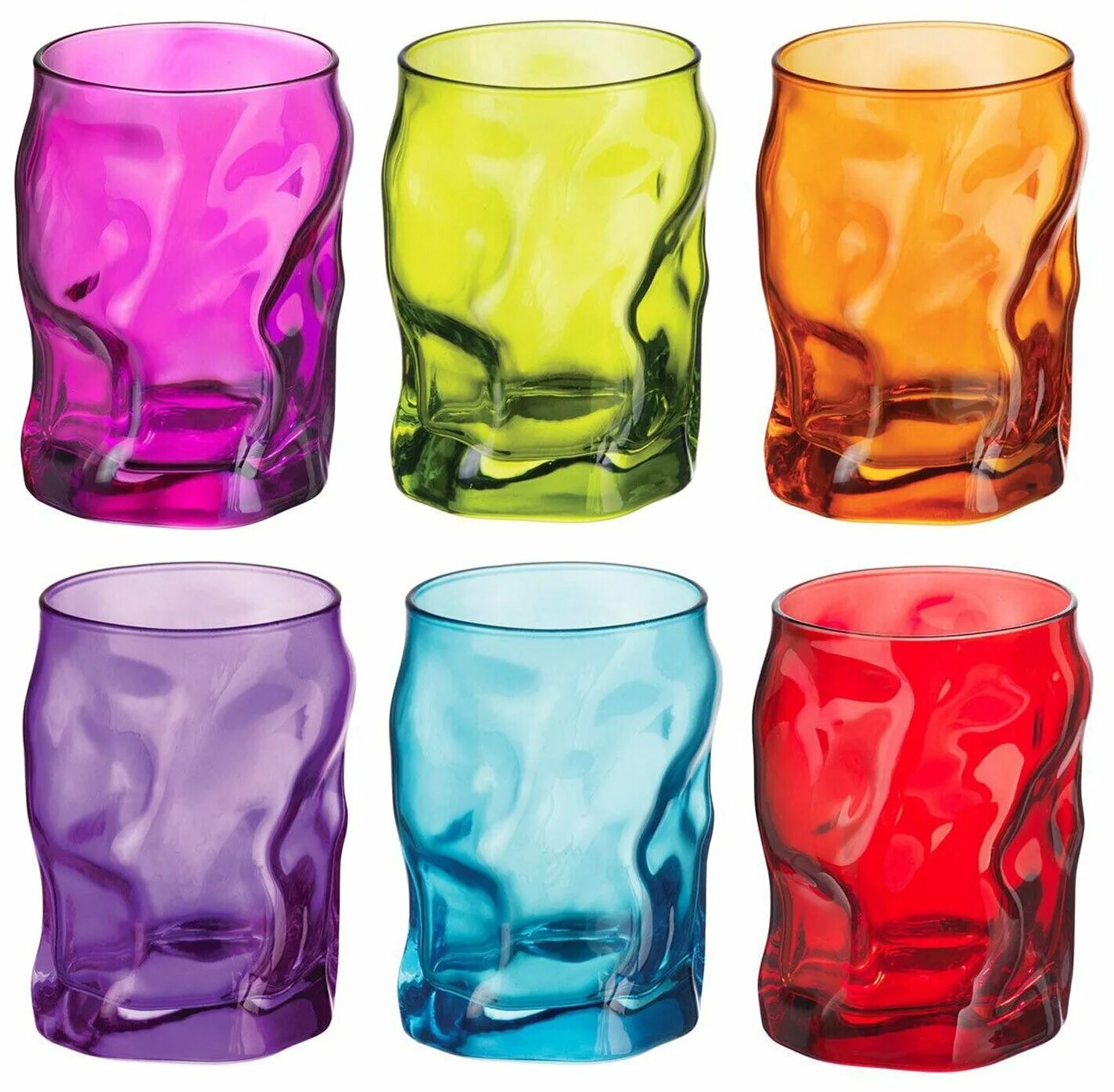 Luminarc набор стаканов icy 300 мл 3 шт g2766. стаканы неровные. стаканы с цветным дном. стаканы неровные. Bormioli rocco стакан.