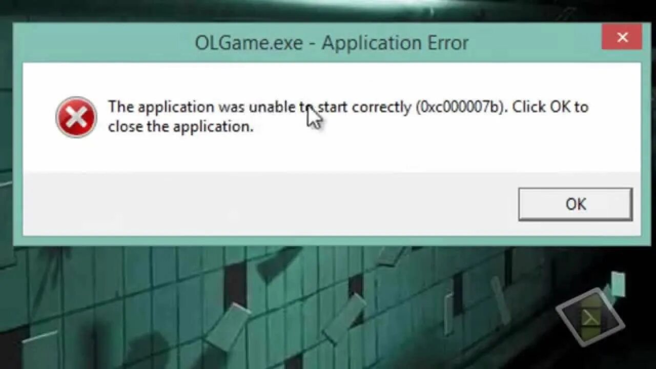 Ошибка 0xc000007b. 0xc000007b l. Как исправить ошибку application Error. The application was unable